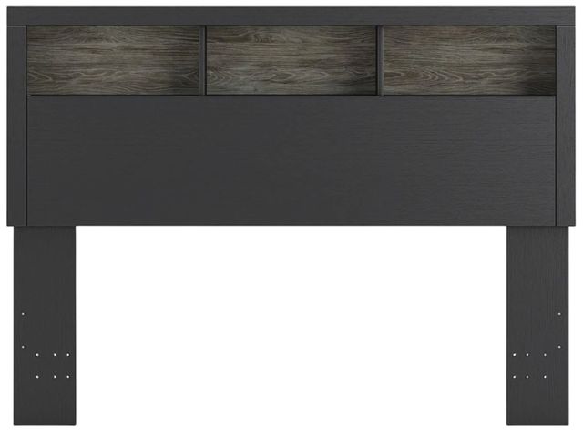 Signature Design by Ashley® Jonnifer Black/Gray Queen Bookcase Headboard-2