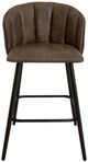 International Furniture Direct Tamesis Brown/Matte Black 30" Barstool-1