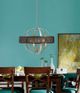 Cal® Lighting & Accessories Willow Brushed Steel Chandelier-1