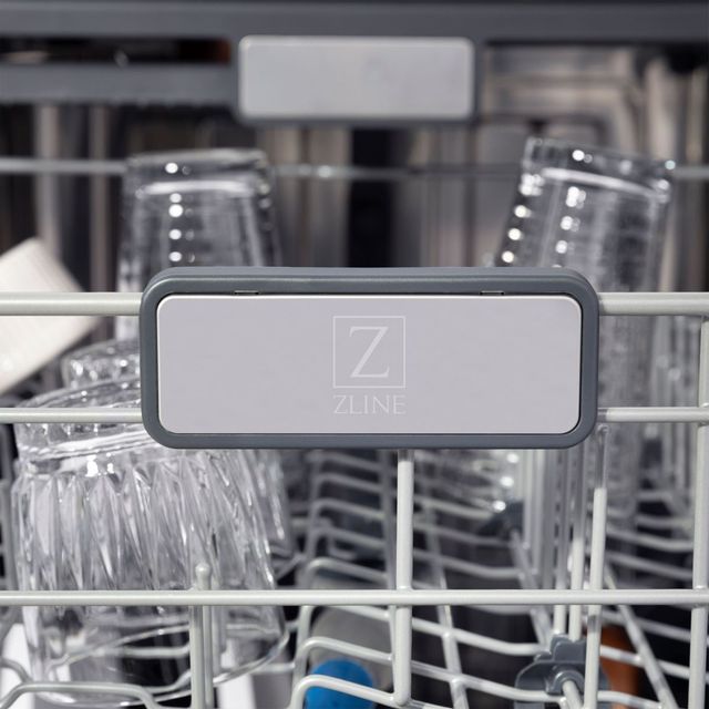 Zline Monument Series 24" White Matte Third Rack Top Touch Control Built-In Dishwasher-2