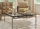 Universal Explore Home™ Avaline Smoke Jordan Cocktail Table with Antique Nickel Base-1