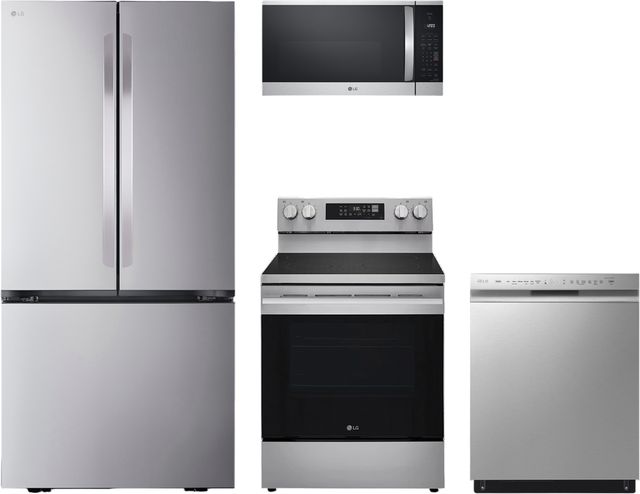 LG 4 Piece Stainless Steel Electric Kitchen Package-0