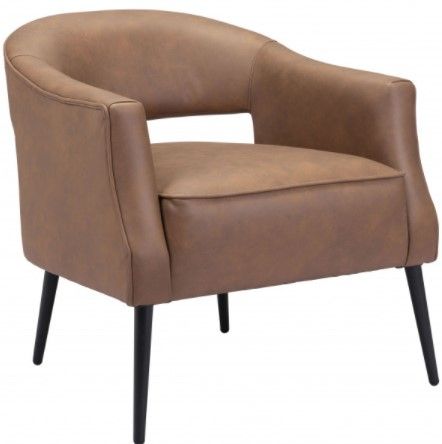 Zuo® Modern Berkeley Vintage Brown Accent Chair-0