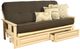 Kodiak Furniture Monterey Linen Charcoal/Antique White Full Storage Futon with Mattress-0