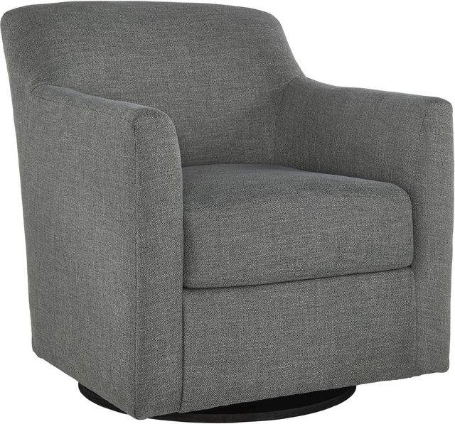 Signature Design by Ashley® Bradney Smoke Swivel Accent Chair-0