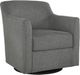 Signature Design by Ashley® Bradney Smoke Swivel Accent Chair-0