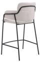 Zuo® Modern Marcel 2-Piece Black/Cream Counter Stool Set-4