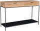 Moe's Home Collection Joliet Natural Console Table with Black Metal Frame-1