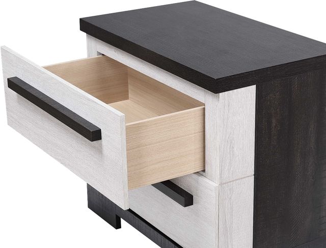 Crown Mark Remington Black/White Nightstand-3