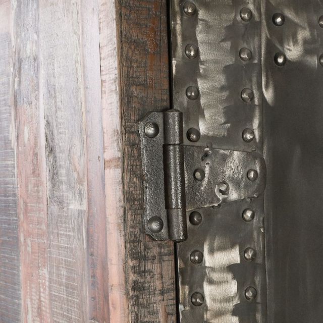 Home Trends & Design Steampunk Natural Tall Cabinet-3
