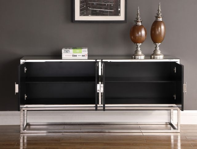 Meridian Furniture Marbella Chrome Sideboard-3