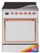Ilve® Nostalgie II Noblesse 30'' Custom RAL Color Pro Style Induction Range with Copper Trim-0