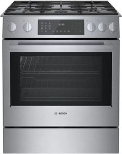 Bosch 800 Series 30" Stainless Steel Slide In Dual Fuel Range