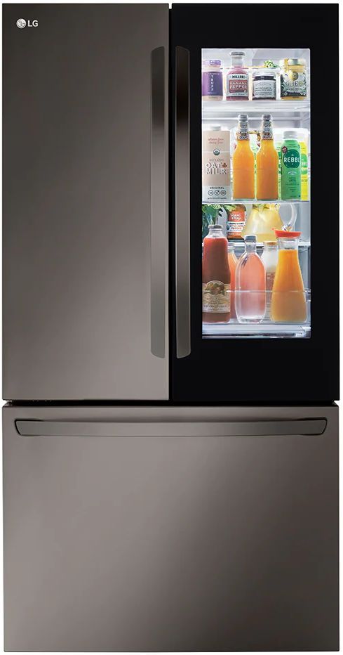 LG 27 Cu. Ft. Black Stainless Steel Smart InstaView® Counter Depth French Door Refrigerator 