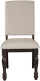 Homelegance® Begonia Beige/Grayish Brown Dining Side Chair-2