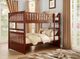 Homelegance® Rowe Dark Cherry Full/Full Bunk Bed-1