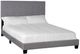 Bernards Eden Gray Upholstered Queen Panel Bed in a Box-0
