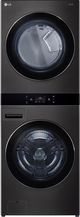 LG Black Steel Gas Laundry Center, 5.0 Cu. Ft. Washer and 7.4 Cu. Ft. Dryer Set-0