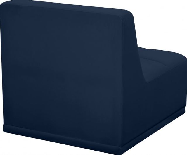 Meridian Furniture Relax Navy Velvet Modular Armless Chair-3