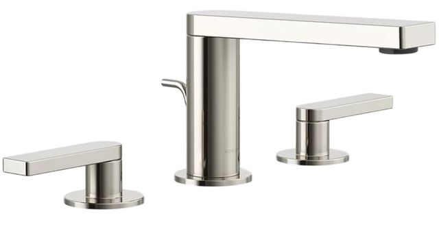 KOHLER® Composed® Vibrant Polished Nickel Widespread Bathroom Sink Faucet with Lever Handles-0