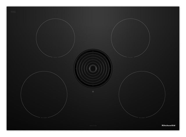 KitchenAid® NextGen 30" Black Induction Downdraft Cooktop with 4 Cooking Zones-0