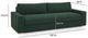 TOV Furniture Beckham Forest Green 96" Sofa-2