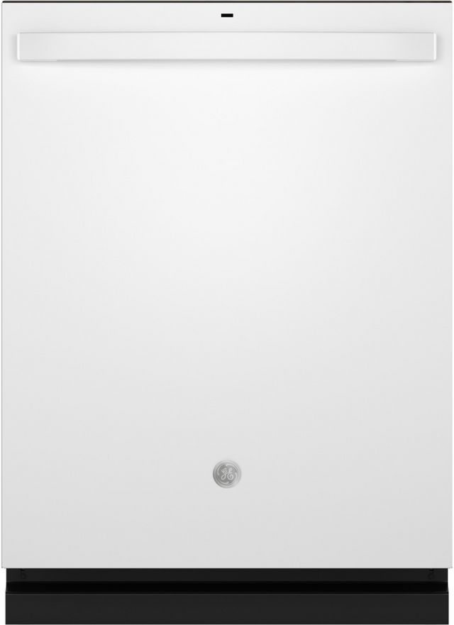 GE® 24" White Top Control Built In Dishwasher