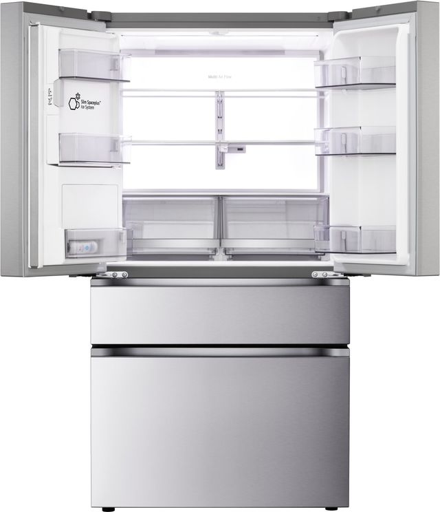 LG 36" 28.6 Cu. Ft. PrintProof™ Stainless Steel Standard-Depth MAX™ 4-Door French Door Refrigerator with Craft Ice and Mini Craft Ice-1