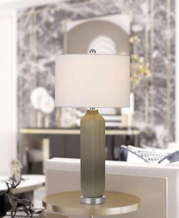Cal® Lighting & Accessories Catalina Gray Table Lamp-1