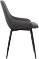 Armen Living Mia Black/Charcoal Dining Side Chair-3
