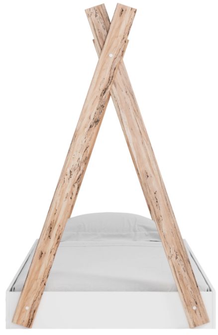 Signature Design by Ashley® Piperton Brown/White Twin Tent Complete Bed in Box-2