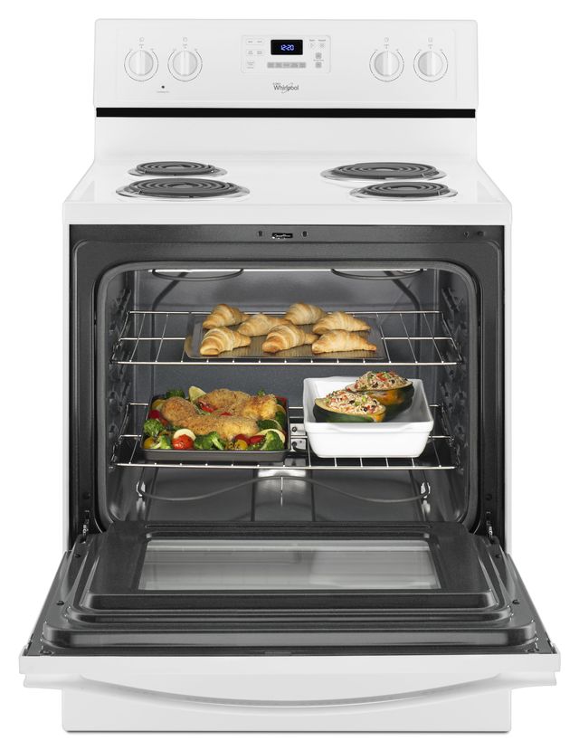 Whirlpool® 29.88" White Freestanding Electric Range-1