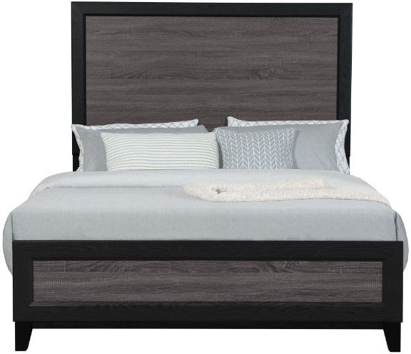 Global Furniture USA Lisbon 5-Piece Black/Dark Gray Queen Bedroom Set-2