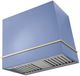 AGA Loge 36" Carnaby Blue Wall Mounted Range Hood with Polished Brass Trim-0