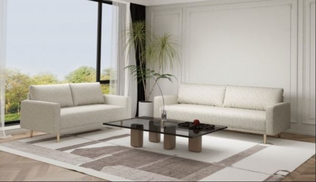 Furniture of America® Elverum Off-White Loveseat-1