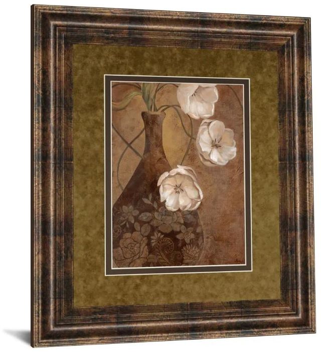 Classy Art Flores En Umber I by Nan Framed Print Wall Art-0