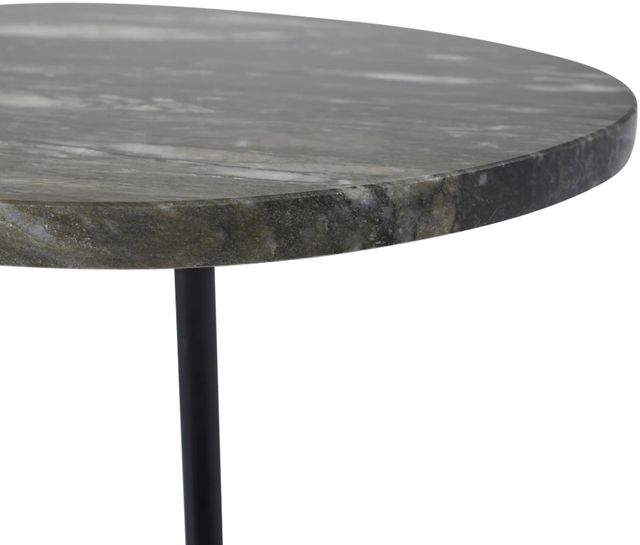 Renwil® Adeline Antique Green Side Table with Black Base-2
