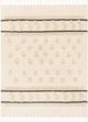 Surya Vasant Ivory 50"x60" Throw Blanket-1
