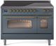 Ilve® Nostalgie II Series 48" Blue Grey Pro Style Induction Range-0