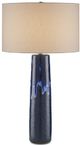 Currey & Company Kelmscott Blue/Off-White Table Lamp-0