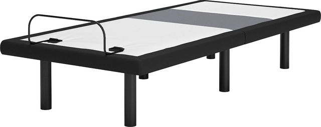 Sierra Sleep® By Ashley® Best Base Charcoal Gray Twin XL Adjustable Base with Lumbar and Audio-1