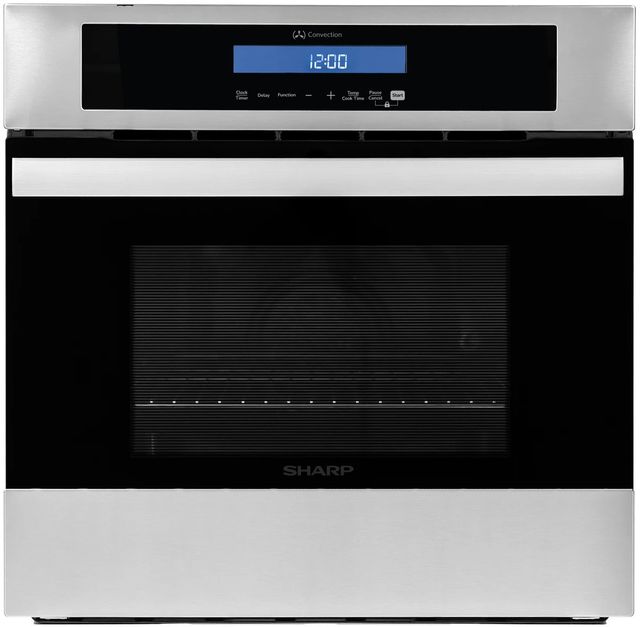 Sharp 24” Stainless Steel European Convection Single Electric Wall Oven-0