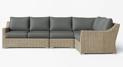 Enclover - Tulip Collection 6 Seat Sectional - Cast Slate