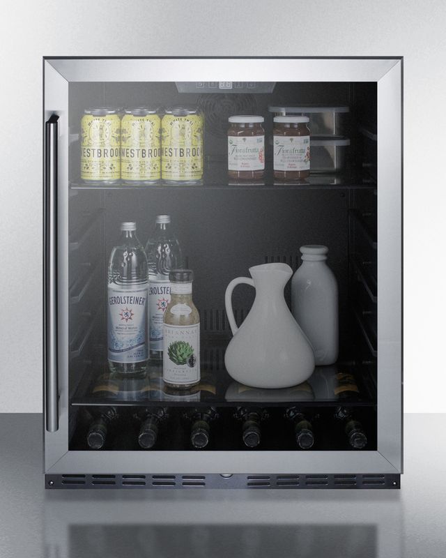 Summit® 5.0 Cu. Ft. Stainless Steel Under the Counter Refrigerator-2