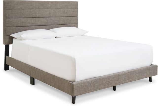 Signature Design by Ashley® Vintasso Gray Queen Upholstered Simple Bed