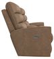 La-Z-Boy® Liam Chestnut Power Wall Reclining Loveseat with Console and Headrest-2