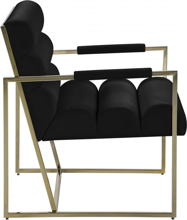 Meridian Furniture Zayne Black Velvet Accent Chair-3