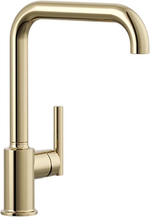 KOHLER® Purist® Vibrant French Gold Single-Handle Kitchen Sink Faucet-0