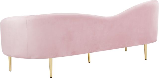 Meridian Furniture Ritz Pink Velvet Sofa-3