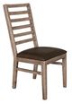 International Furniture Direct White Balam 2-Piece Camel Brown Side Chair Set-0